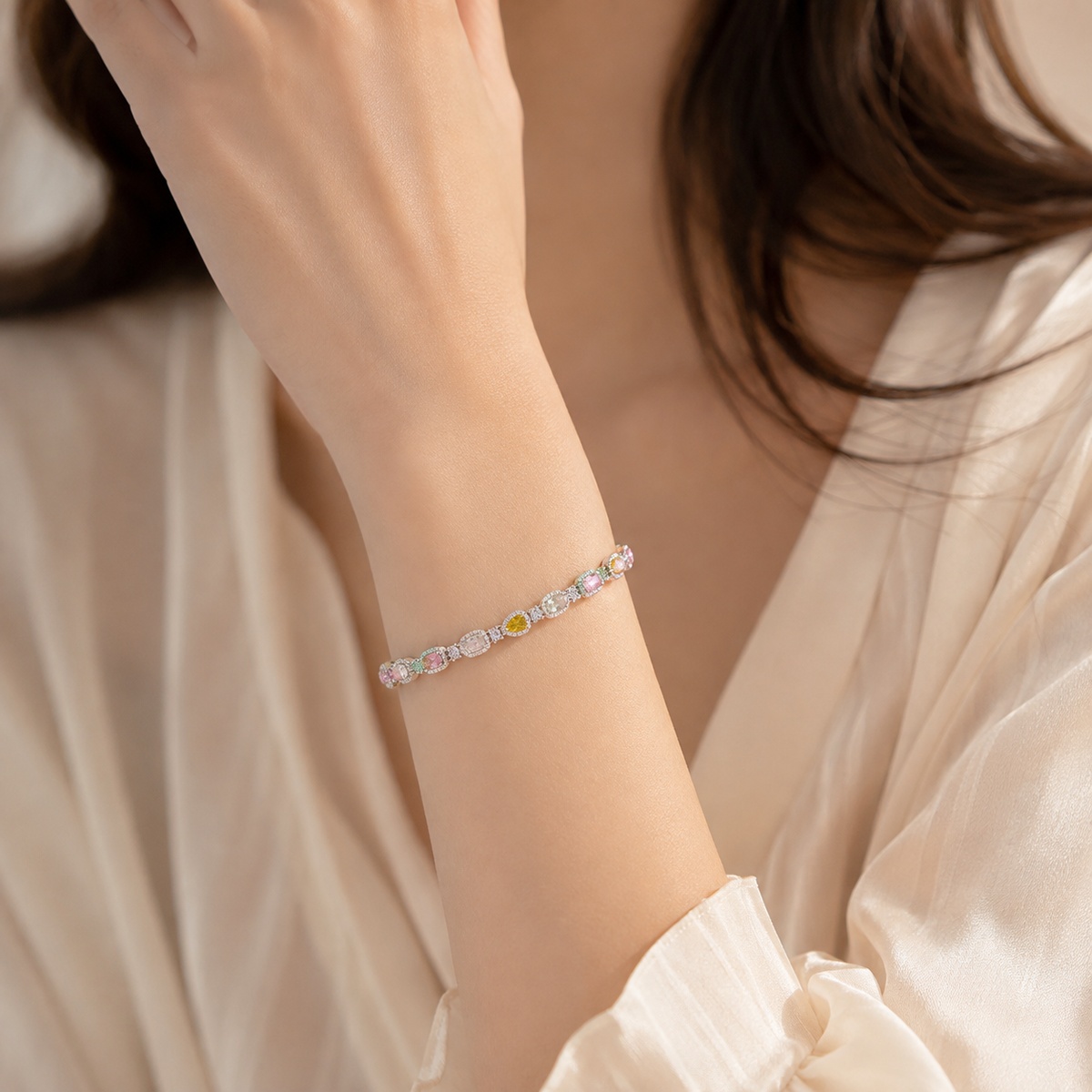 Rainbow Gem Bracelet