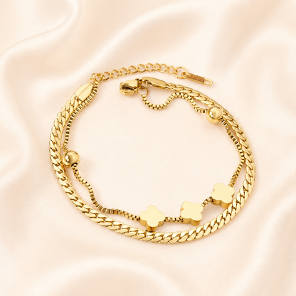Clover Layered Bracelet