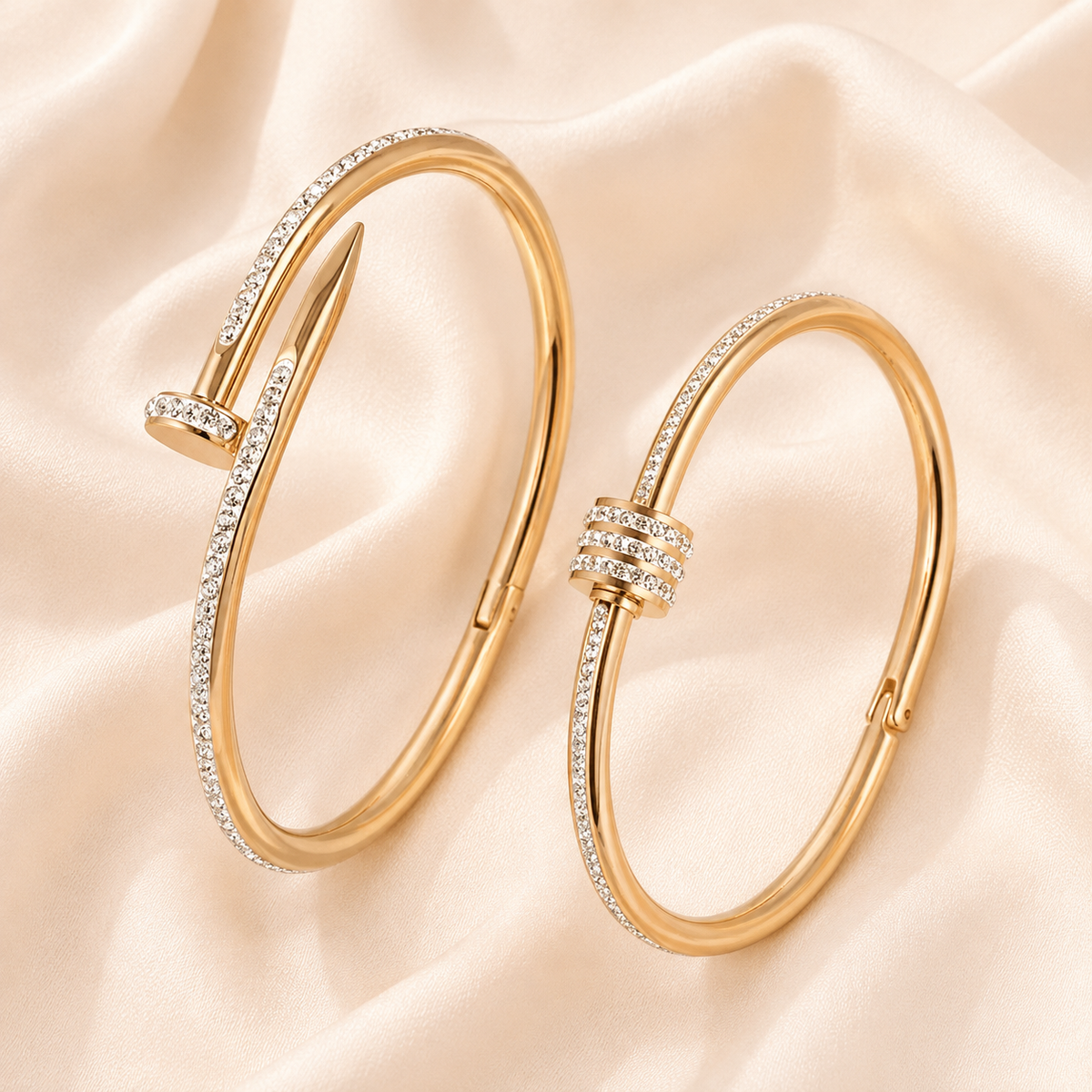Pavé Cuff Bangle - 2Pc