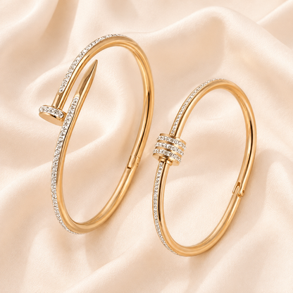 Pavé Cuff Bangle - 2Pc