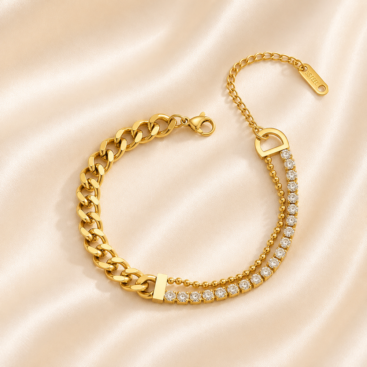 Crystal Chain Bracelet