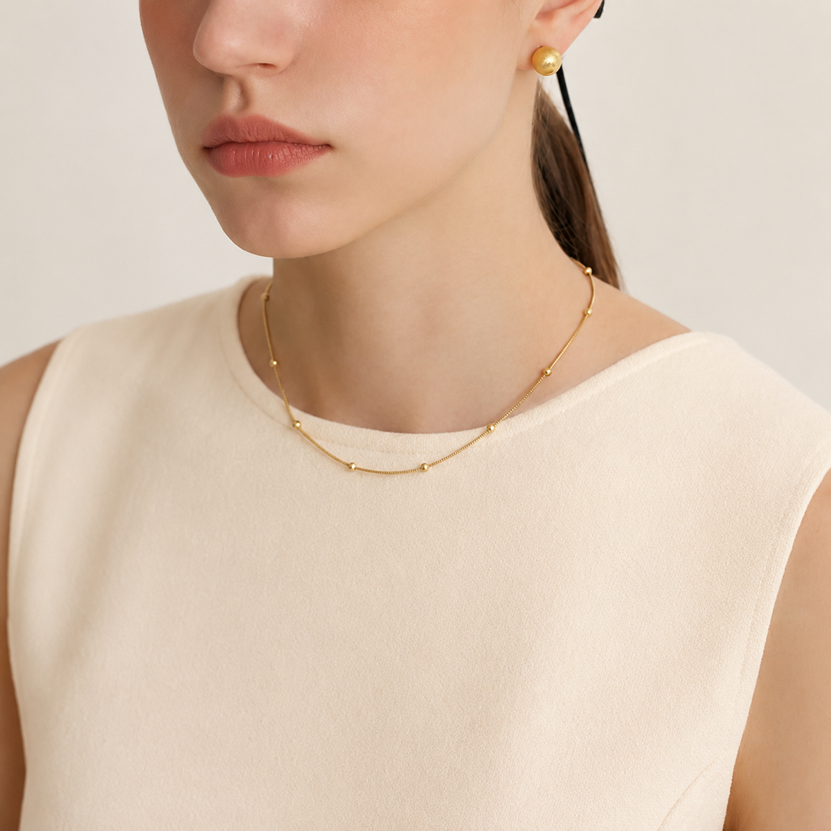 Beaded Sphere Necklace