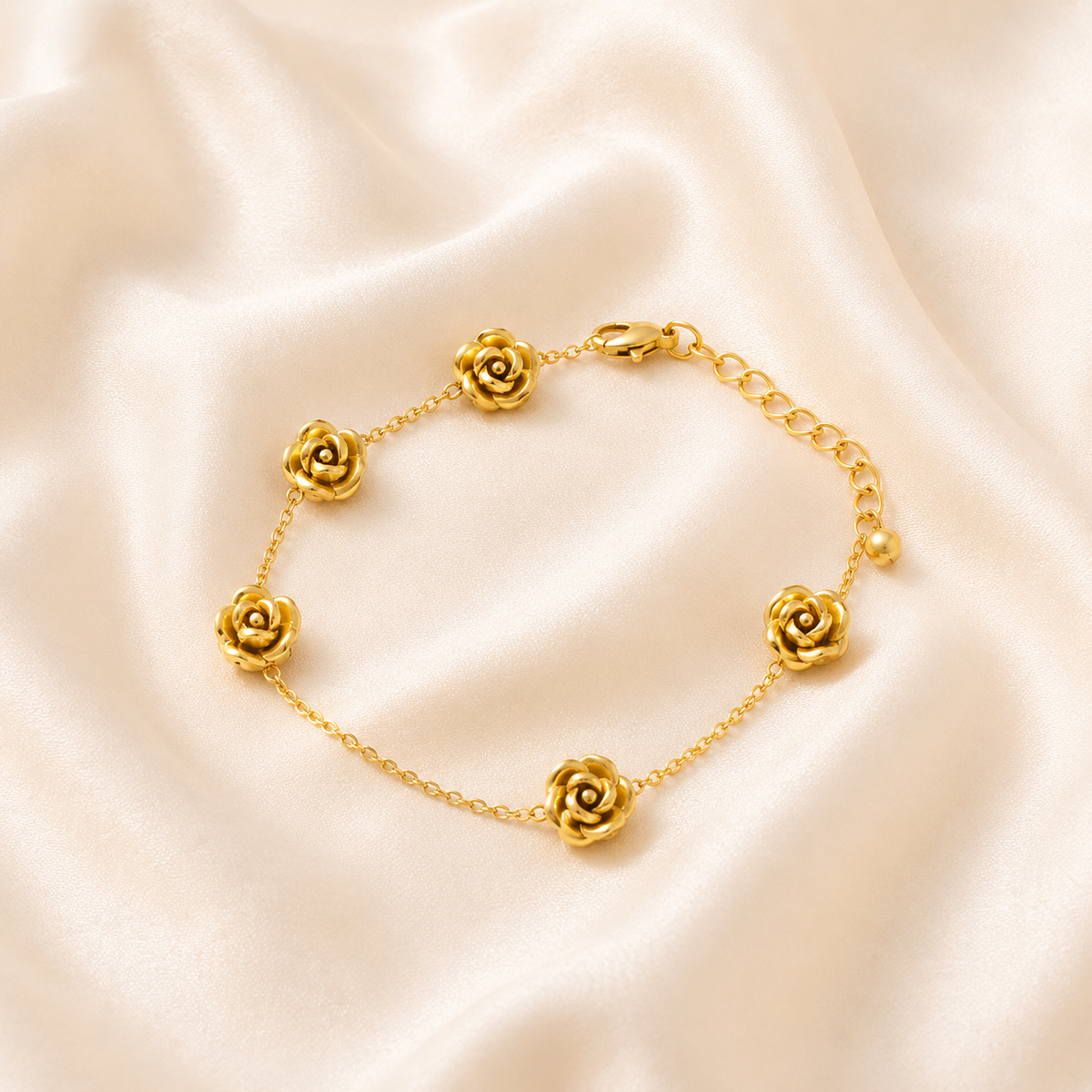 Rose Charm Bracelet
