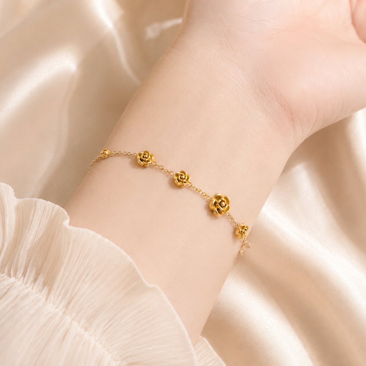 Rose Charm Bracelet