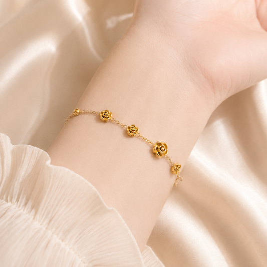 Rose Charm Bracelet