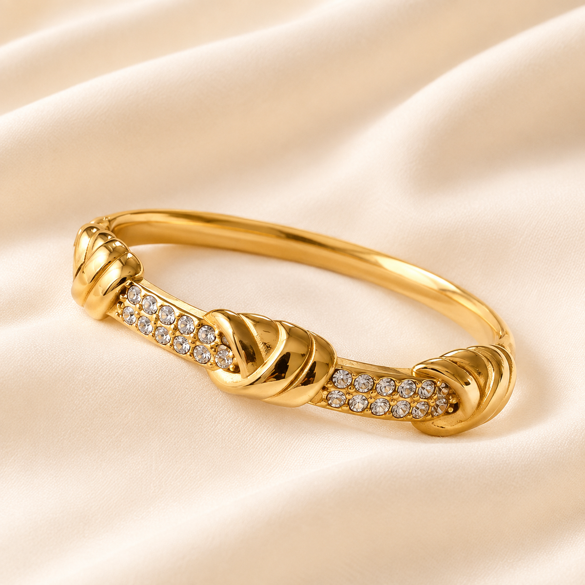 Crystal Twist Cuff