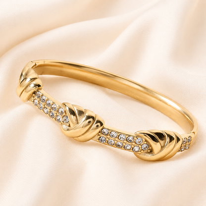 Crystal Twist Cuff
