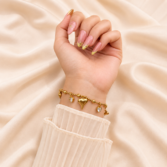 Heart Charm Bracelet