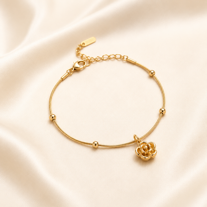 Rose Charm Bracelet