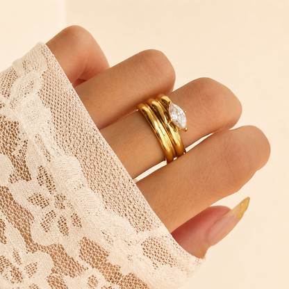 Trinity Crystal Ring