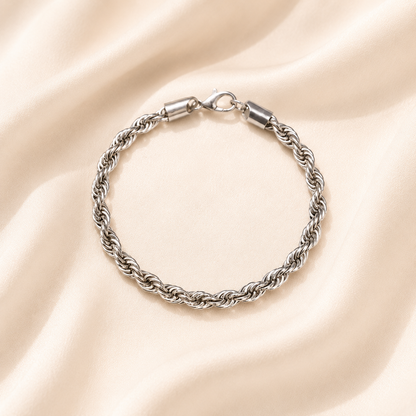 Twist Silver Bracelet