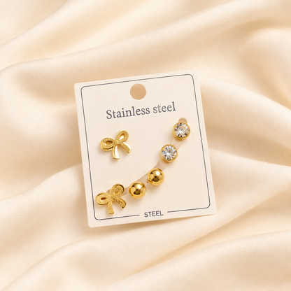 Bow Shine Studs