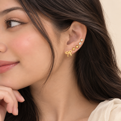 Bow Shine Studs