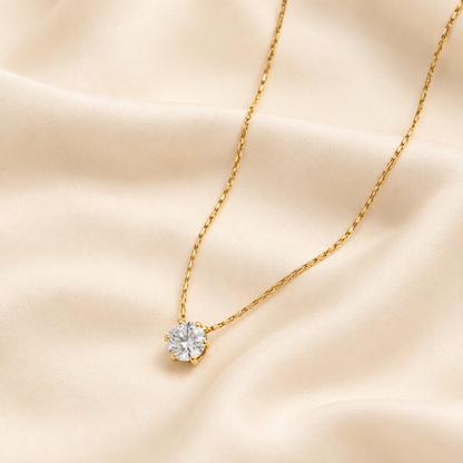 Luna Solitaire Necklace