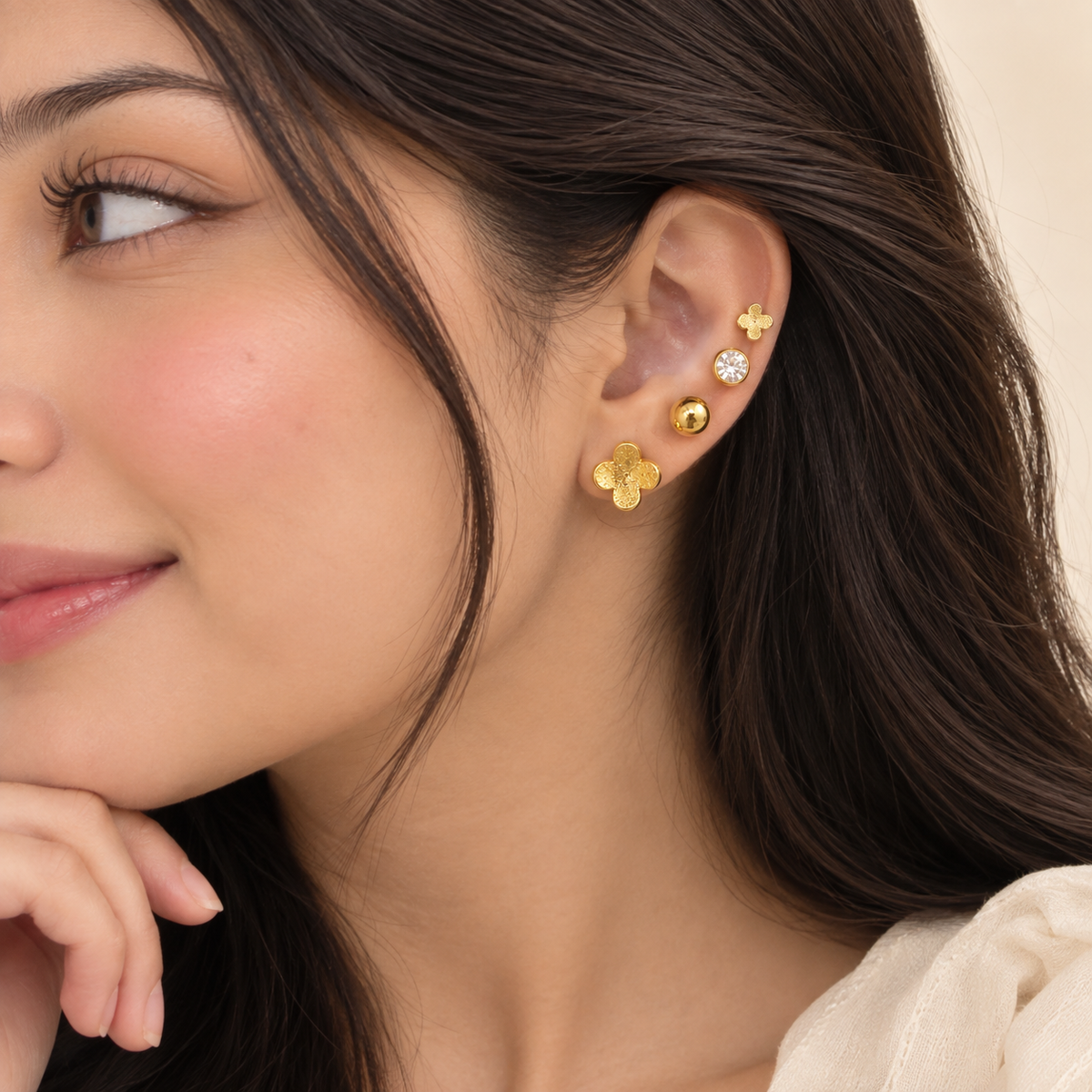 Flora Studs Set
