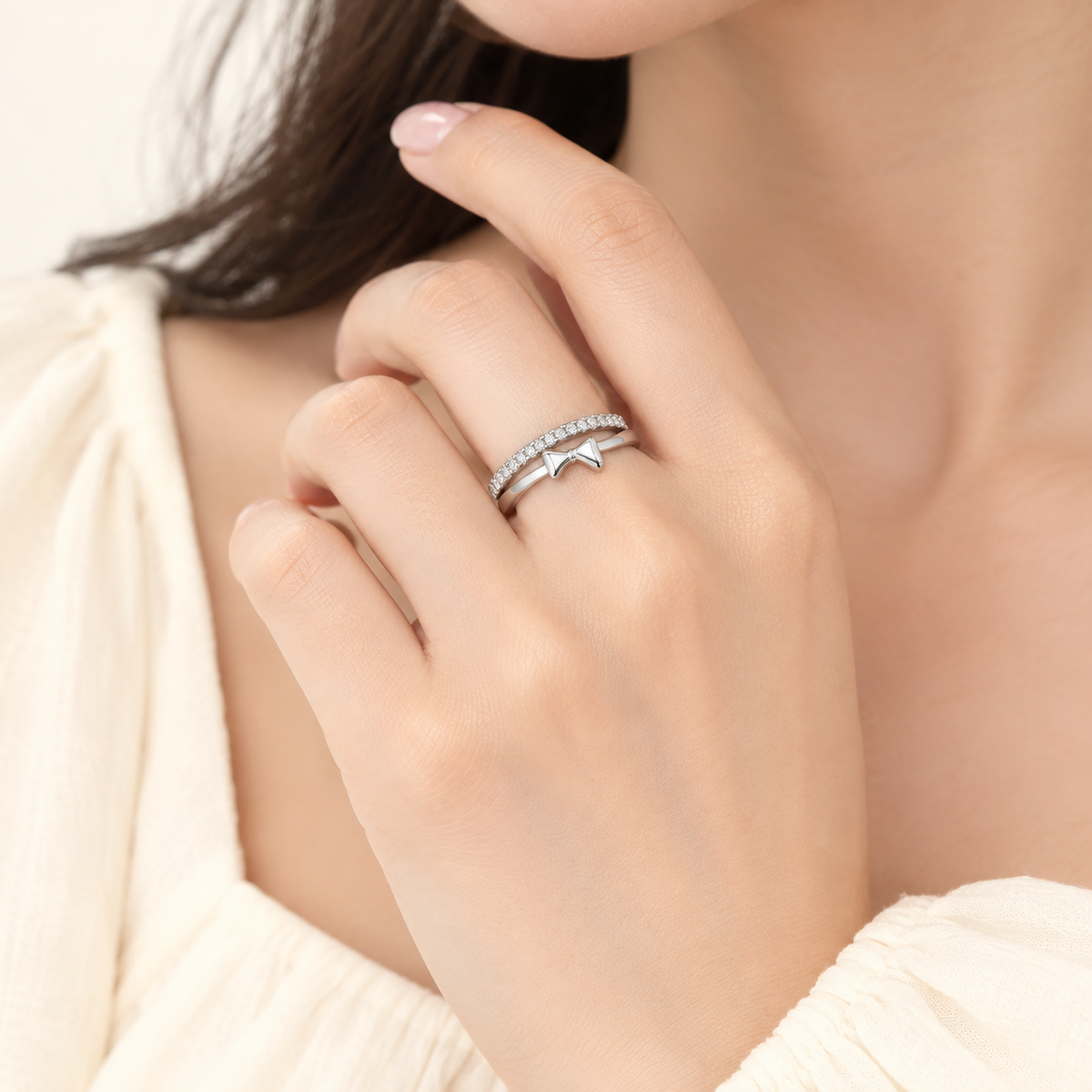 Bow Spark Ring