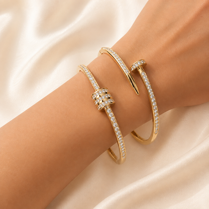 Pavé Cuff Bangle - 2Pc