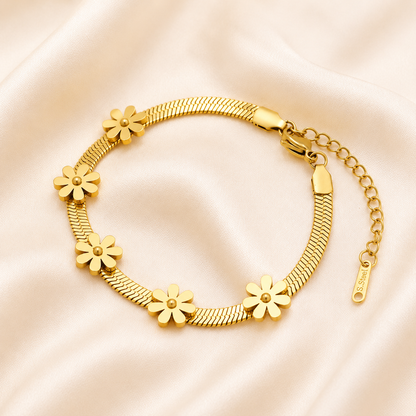 Floral Link Bracelet