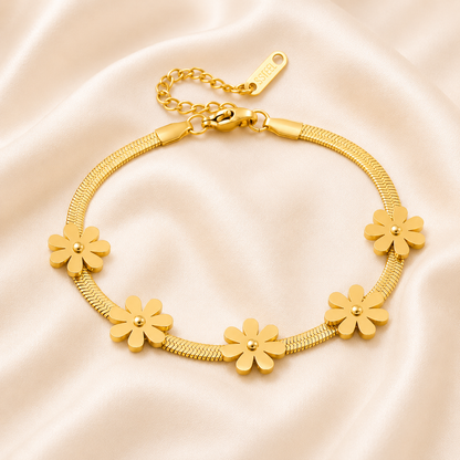 Floral Link Bracelet